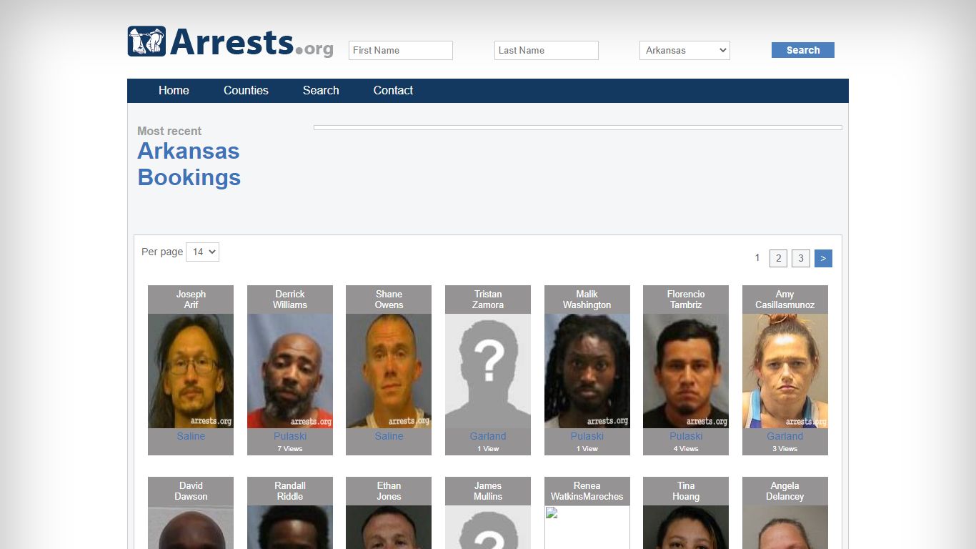 Arkansas Arrests and Inmate Search